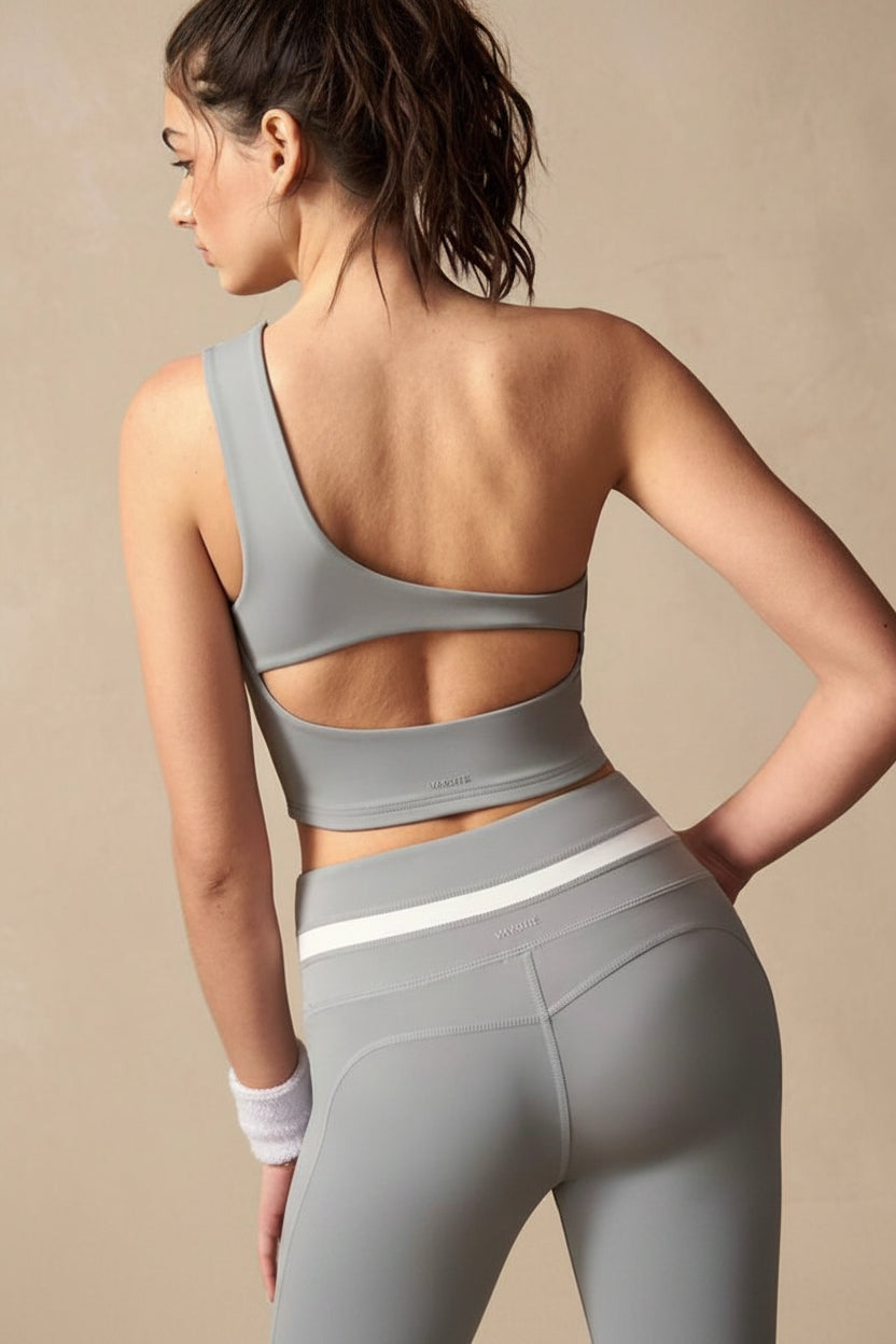 SculptFlex One-Shoulder Cutout Active Top